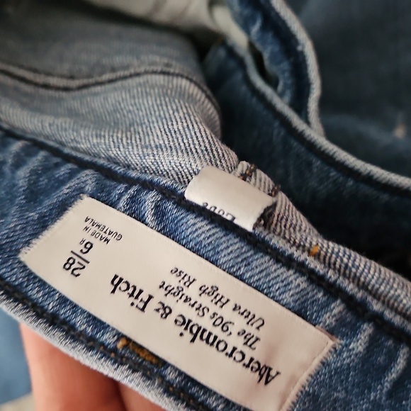 Abercrombie & Fitch The '90s Straight Ultra High-rise Size 28/ 6 Regular - Picture 8 of 8